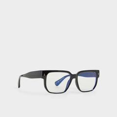 Nightfall Black Men's Rectangle - Non-prescription reading glasses