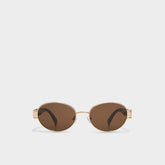 Sunniesclubx Gold Men's Round - Round sunglasses