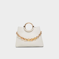 Dovieex Medium Beige Women's Top Handle Bags - Satchel bag