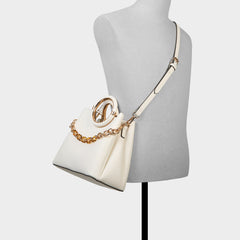 Dovieex Medium Beige Women's Top Handle Bags - Satchel bag