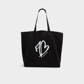 Made With Heart Tote Black/White Tote & Satchel bags - Tote bag