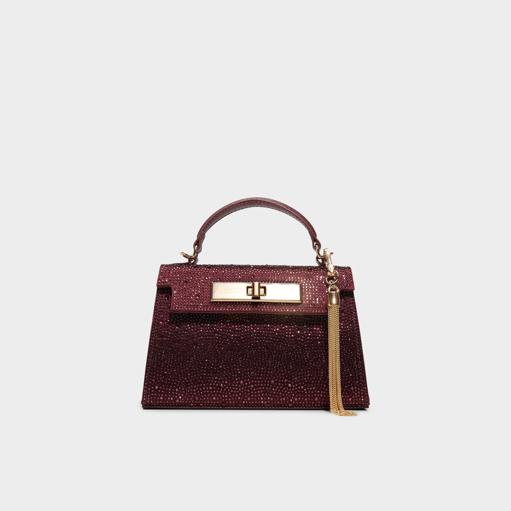 Niki in Dark Red - Top handle bag