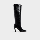 Block heel Vivienna in Black - Knee-high boot