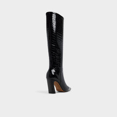 Block heel Vivienna in Black - Knee-high boot