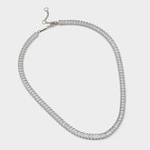 Maliana Silver/Clear Multi Women's Necklaces - Choker necklace