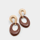 Gemellina in Light Brown - Chandelier earrings