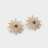 Amuletts in Dark Blue - Statement earrings