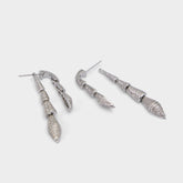 Serrpente in Silver Clear Multi - Statement earrings