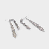 Serrpente in Silver Clear Multi - Statement earrings