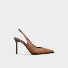 Re in Samantha Light Brown - Sling back high heel Stiletto heel