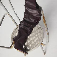 Holiis in Bordo - Knee-high boot Stiletto heel