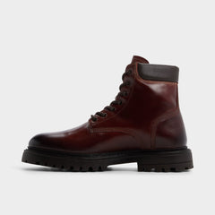 Lug sole Draco in Medium Brown - Combat boot