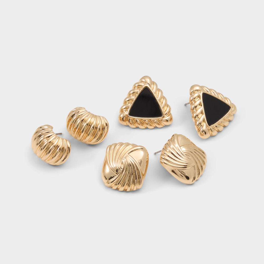 Noire in Black Gold Multi - Statement earrings