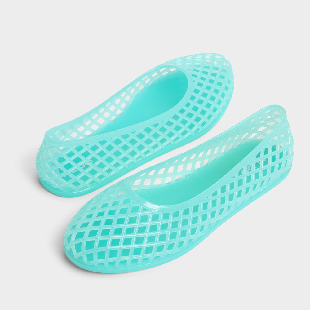 Dwaoria Turquoise Women's Jelly Sandals & Flip Flops - Jelly flats