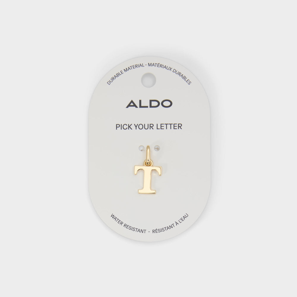 Initials Medium Yellow Women's Jewelry Charms - Jewelry charm