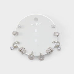 Fivelooks Silver/Clear Multi Women's Cubic Zirconia - Earrings