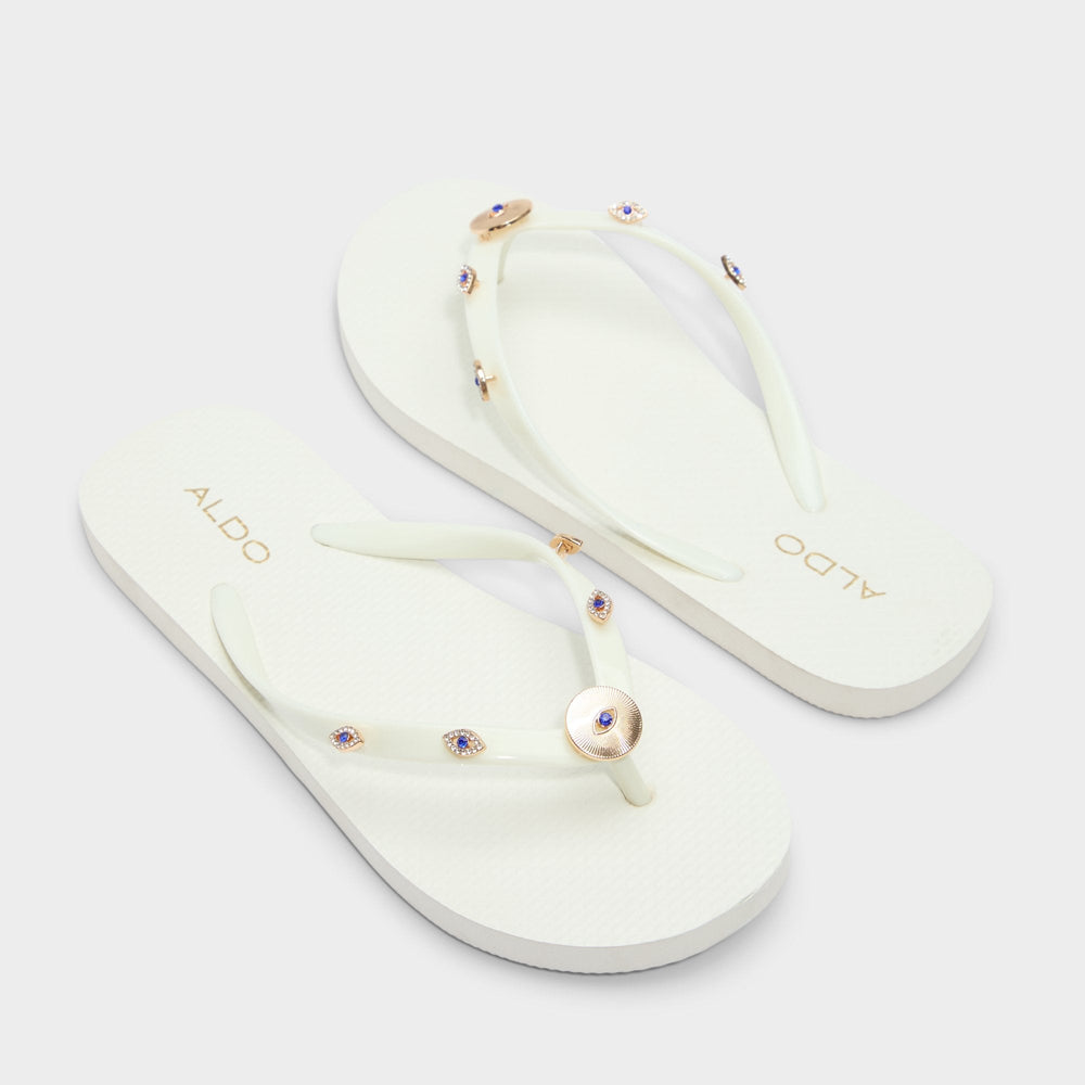 Edajan Black/Gold Multi Women's Jelly Sandals & Flip Flops - Flip flop
