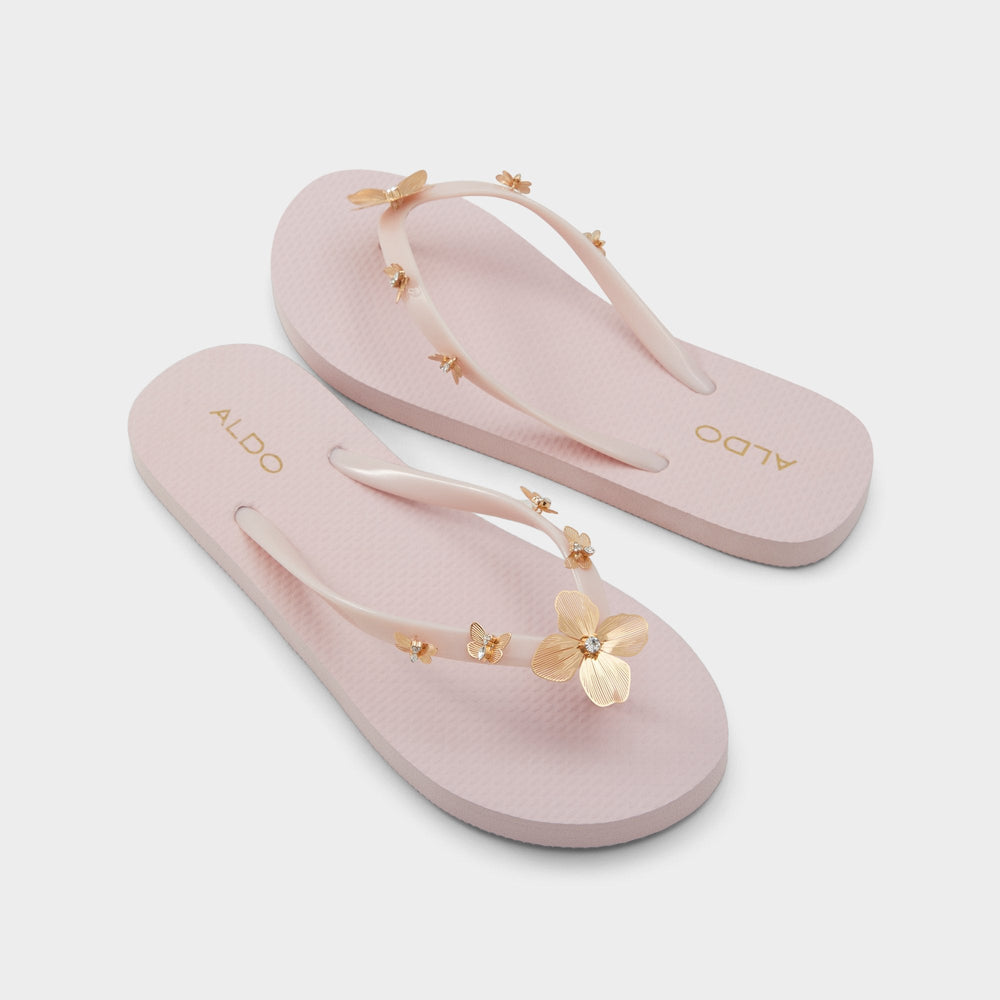 Caliana Light Pink Women's Jelly Sandals & Flip Flops - Flip flop