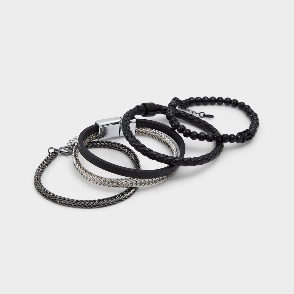 Danniell Black/Silver Multi Men's Jewelry - Bracelet