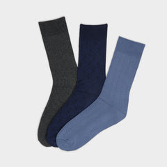 Wanaro Medium Blue Men's Socks - Crew socks