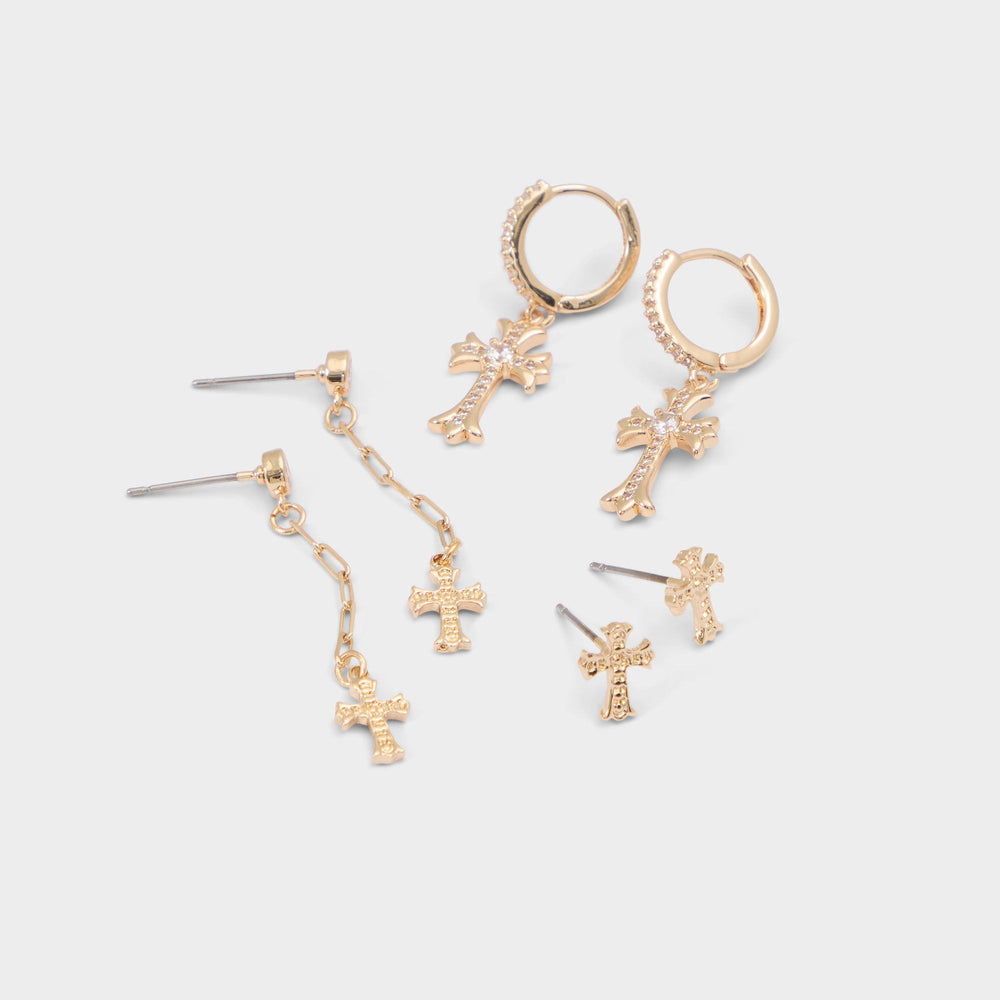 Eclipsse in Gold Clear Multi - Earrings