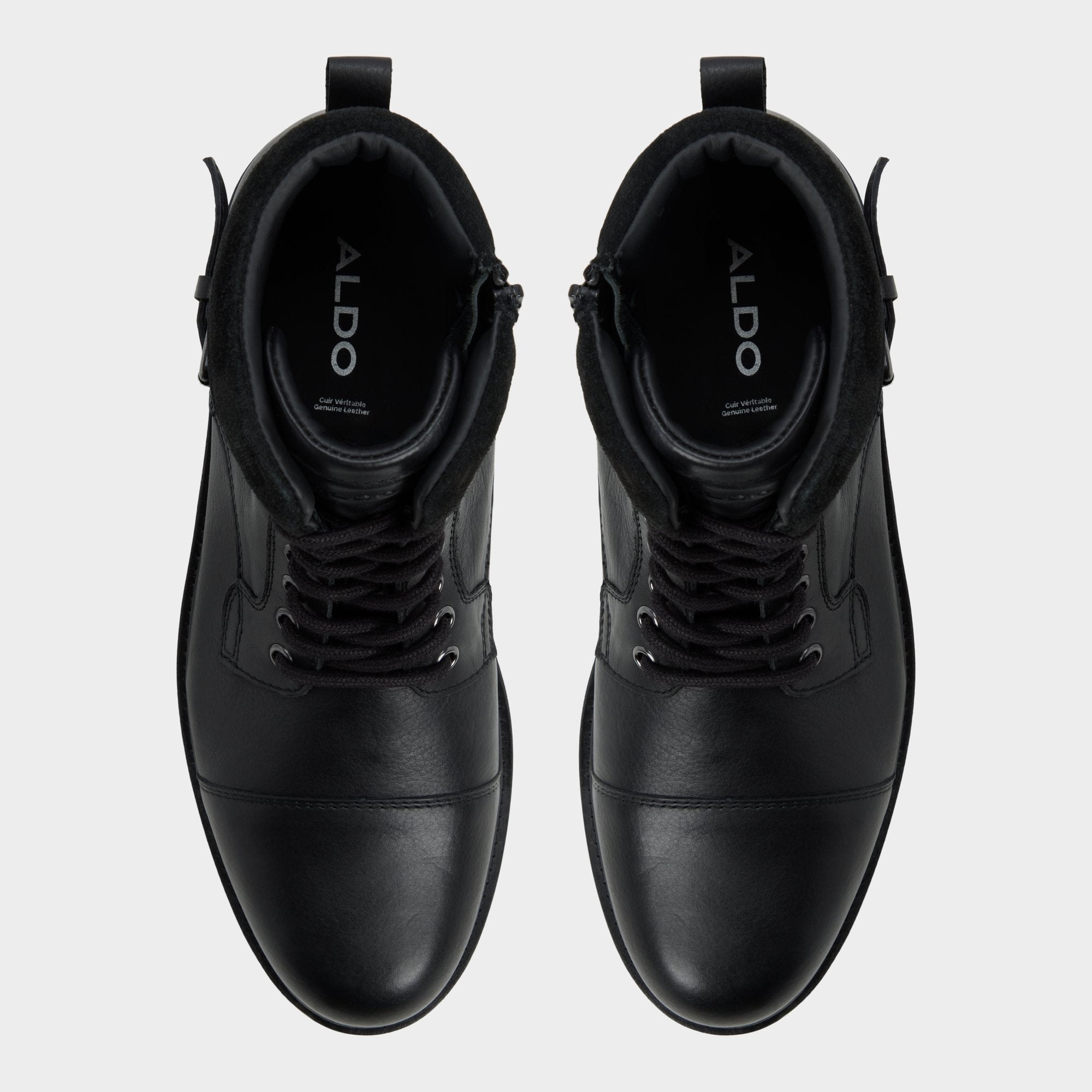 Quaid in Black - Lace-up boot