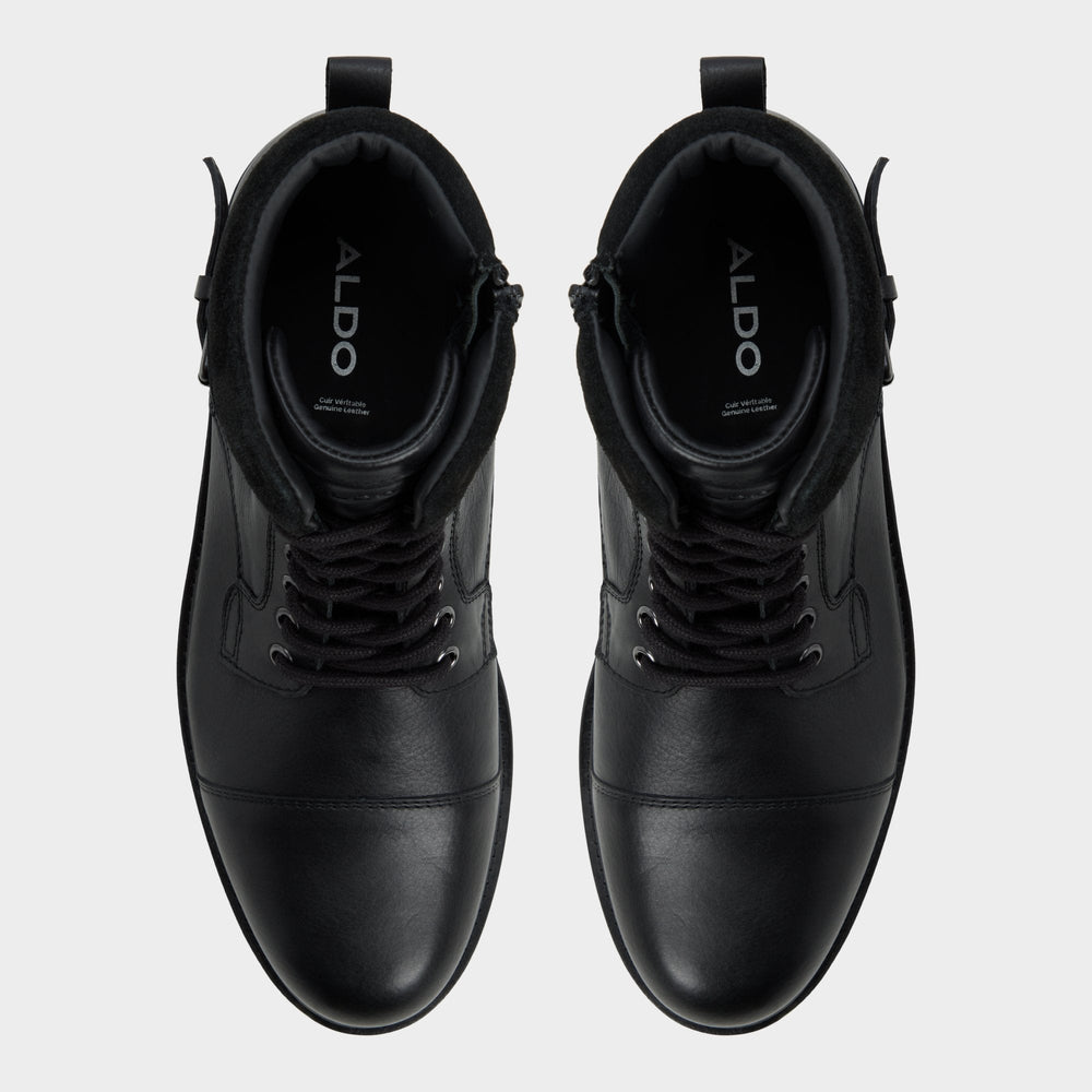 Quaid in Black - Lace-up boot