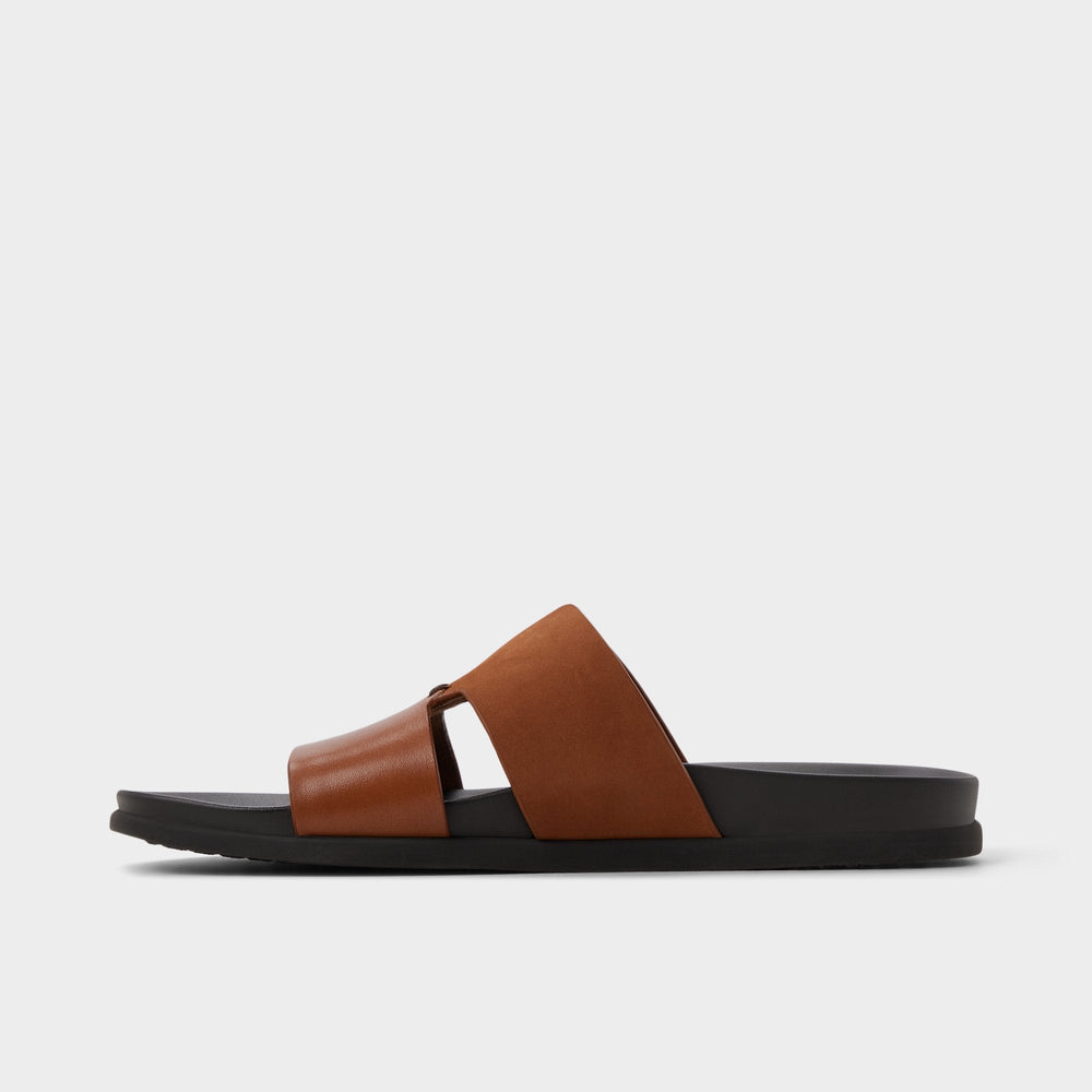 Marcelo in Cognac - Slide sandal