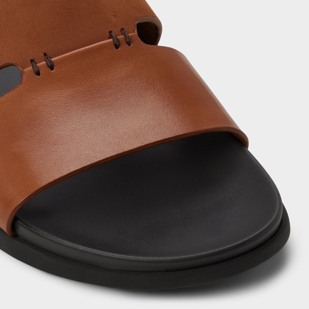 Marcelo in Cognac - Slide sandal