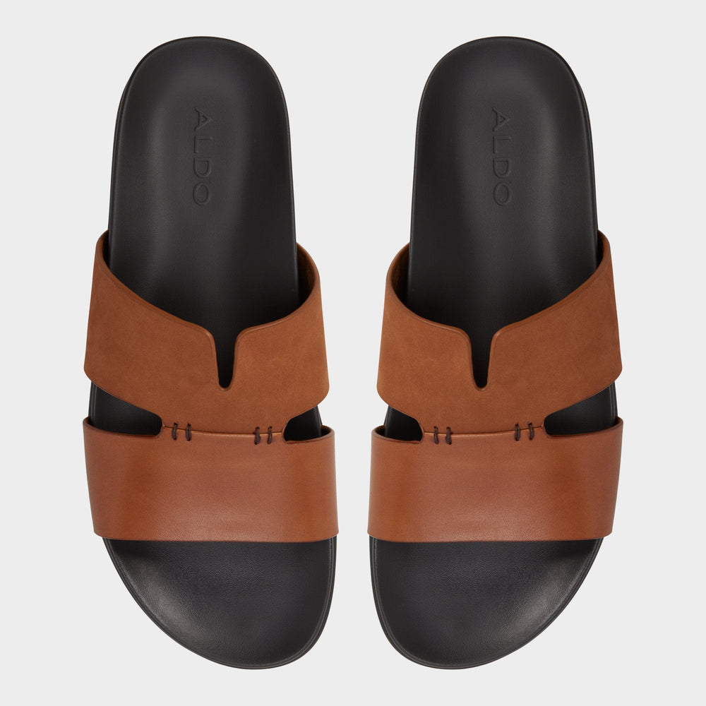 Marcelo in Cognac - Slide sandal