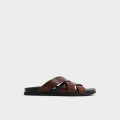 Florian in Dark Brown - Slide sandal