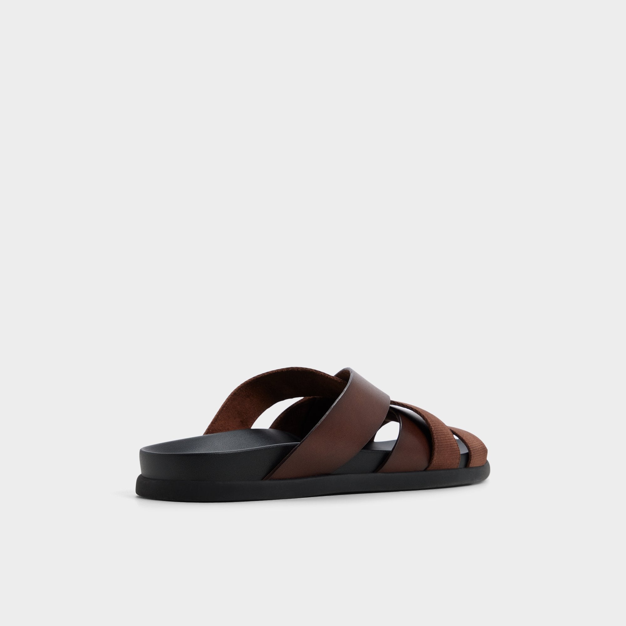 Florian in Dark Brown - Slide sandal