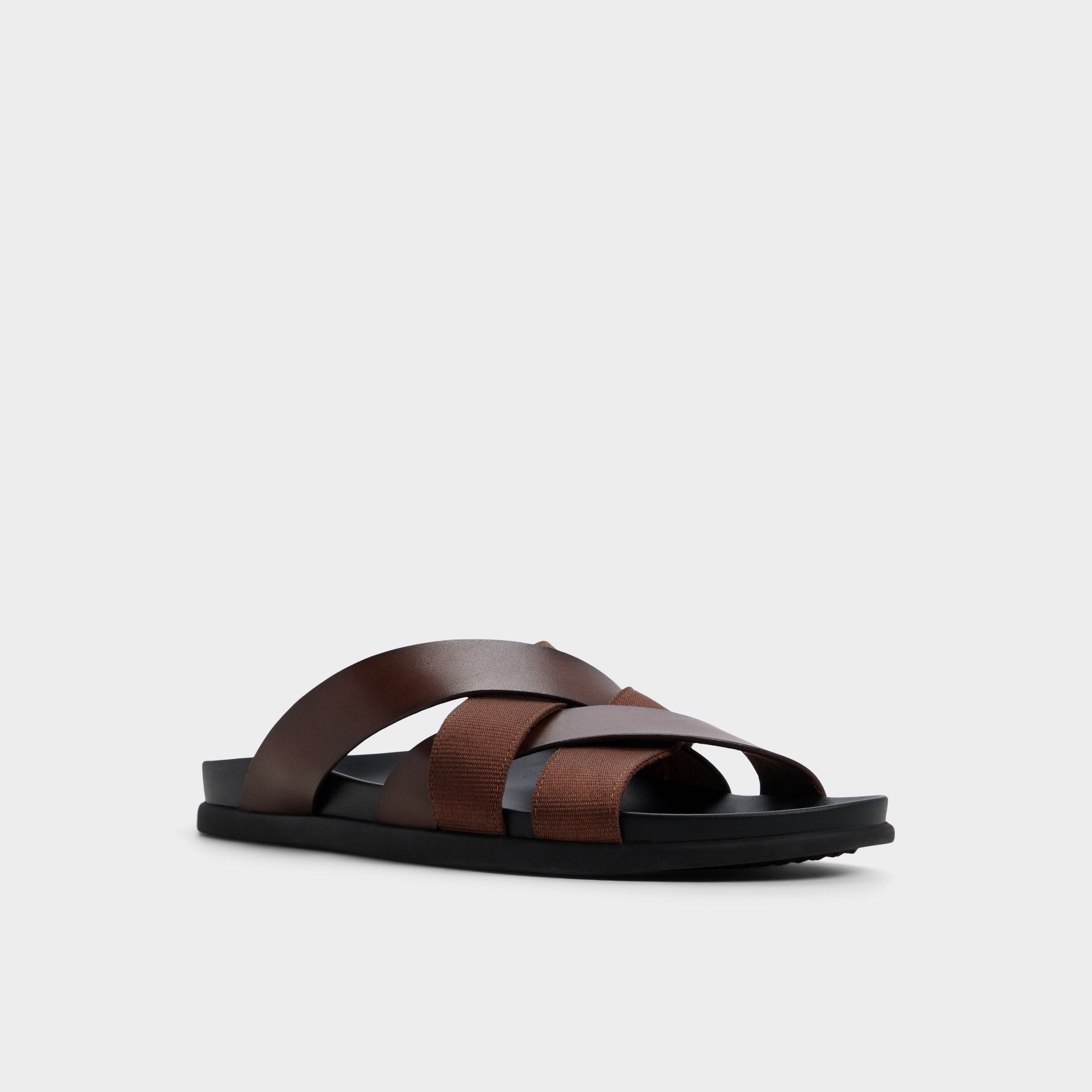 Florian in Dark Brown - Slide sandal