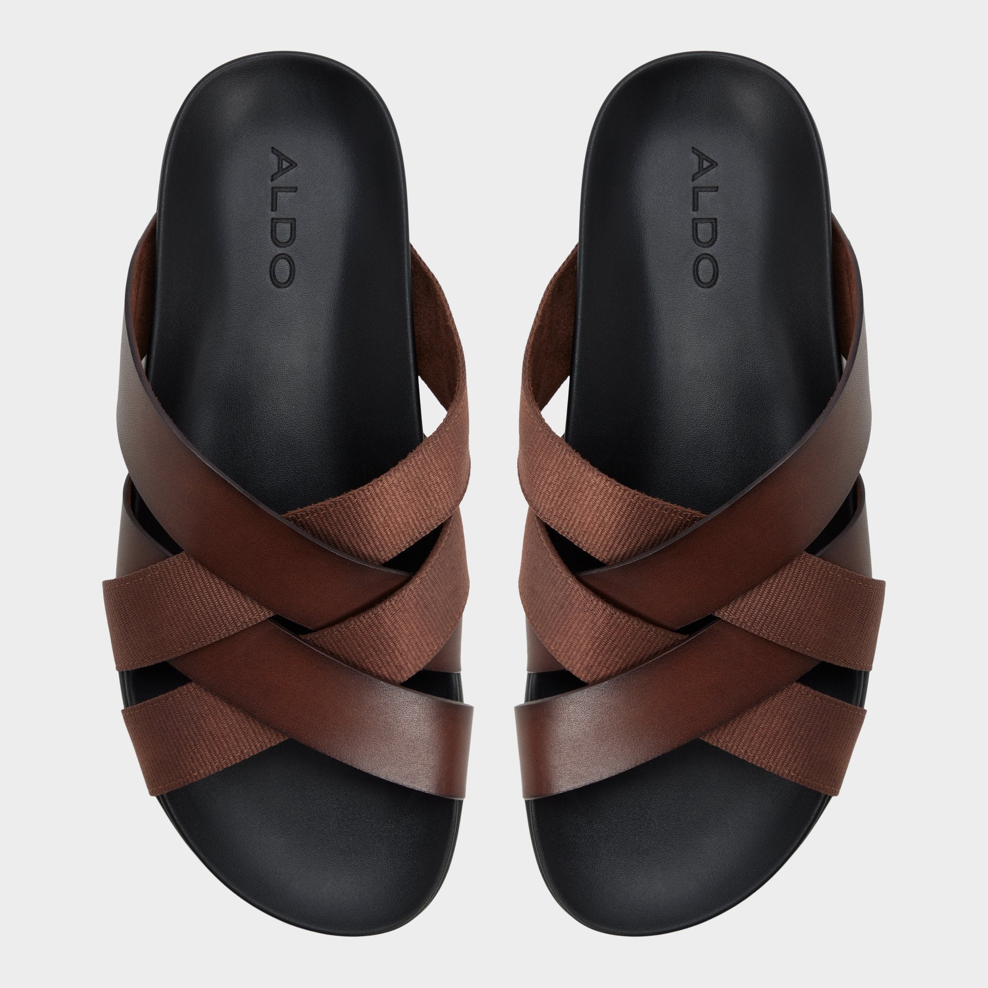 Florian in Dark Brown - Slide sandal