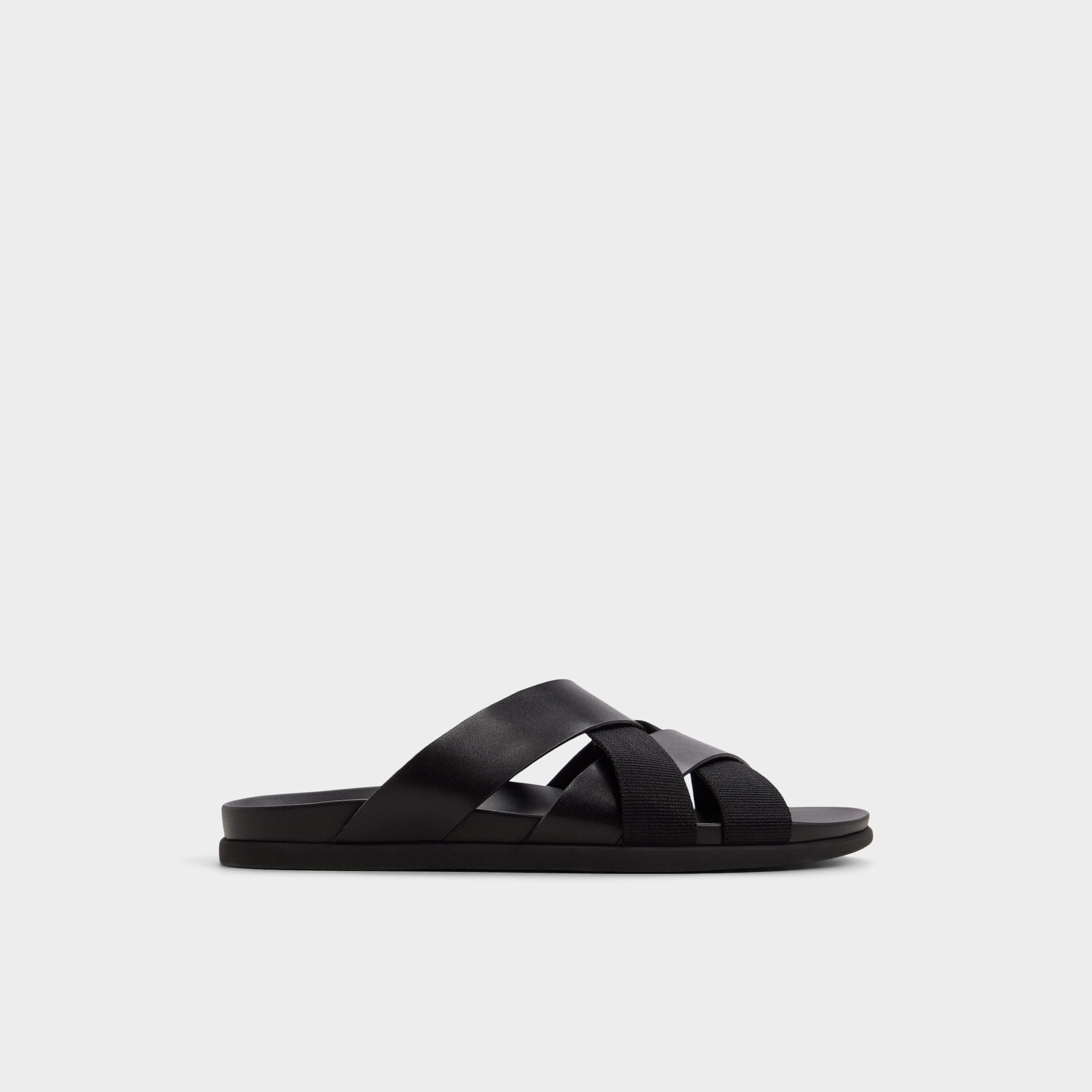 Florian in Black - Slide sandal