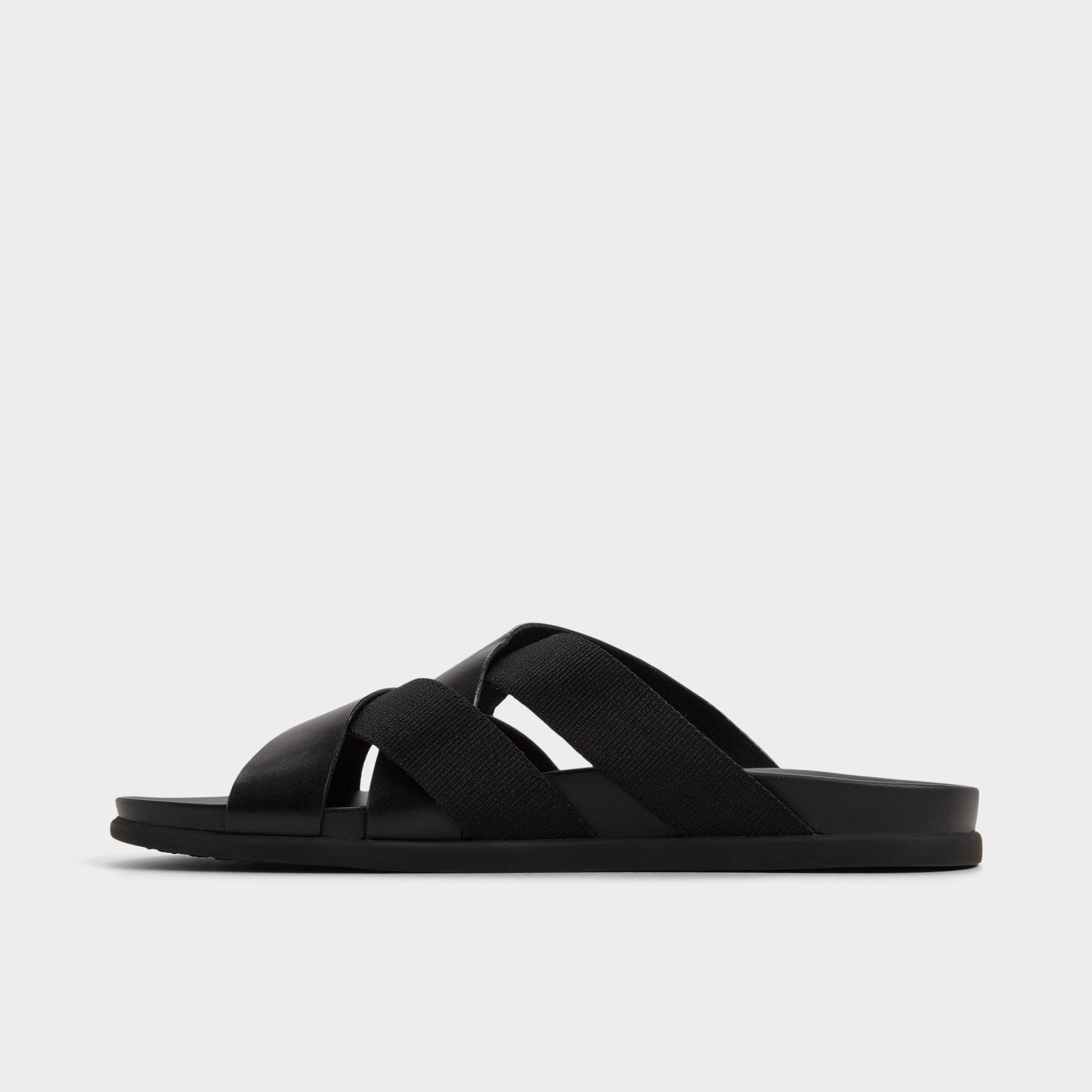 Florian in Black - Slide sandal