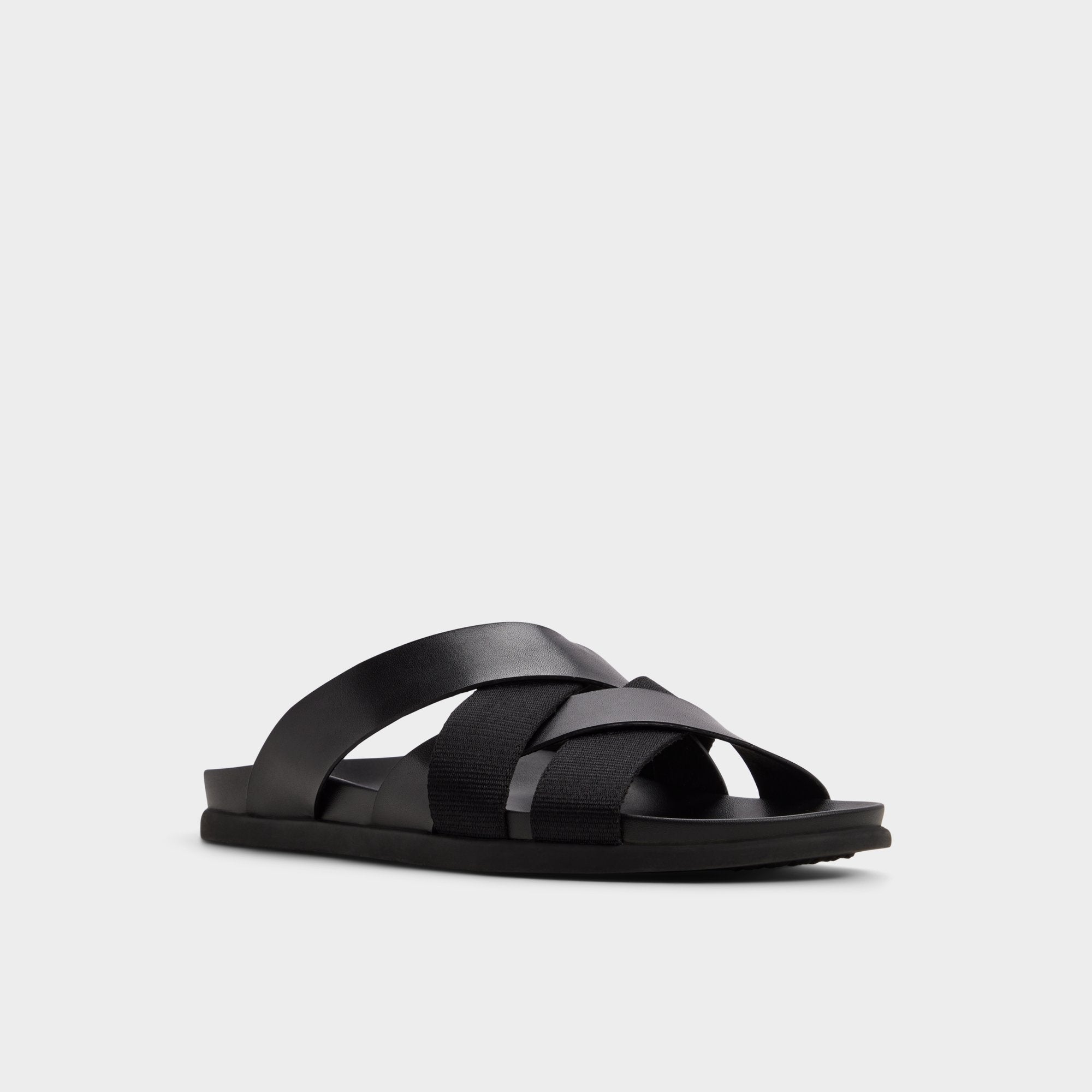Florian in Black - Slide sandal