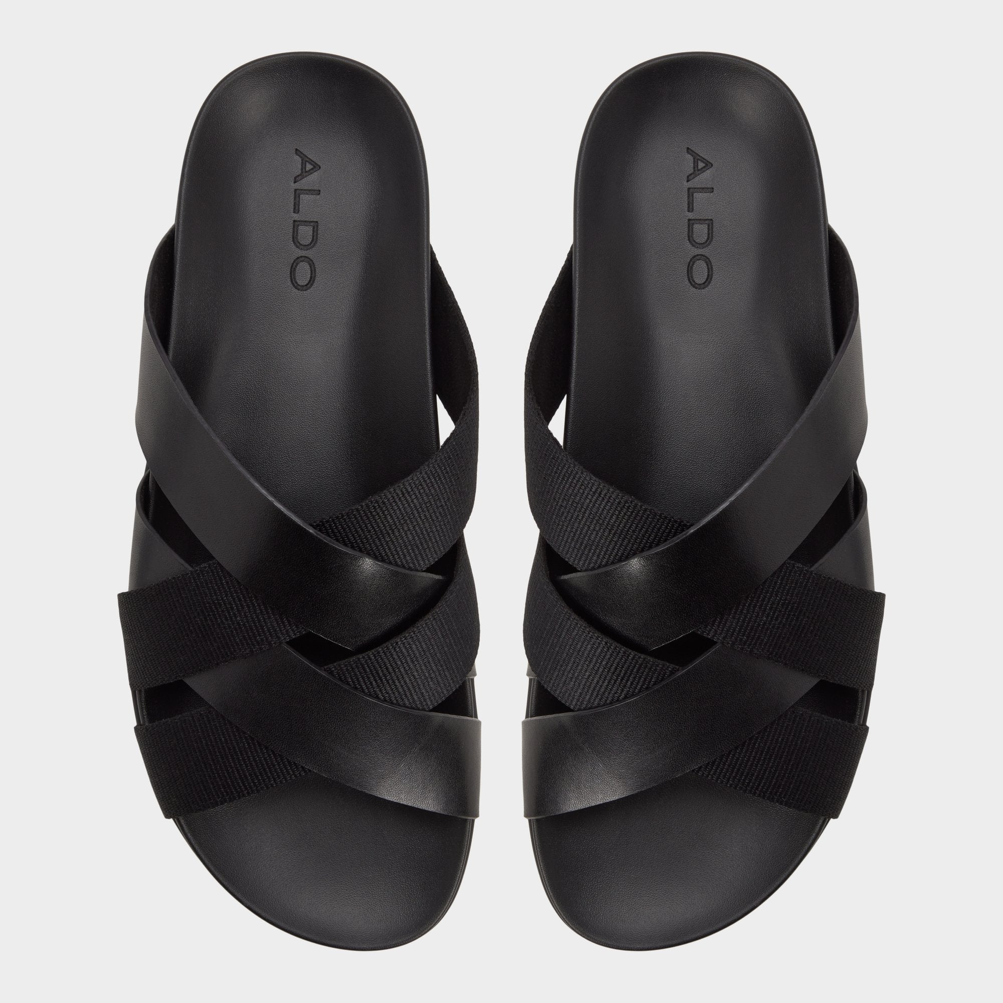 Florian in Black - Slide sandal