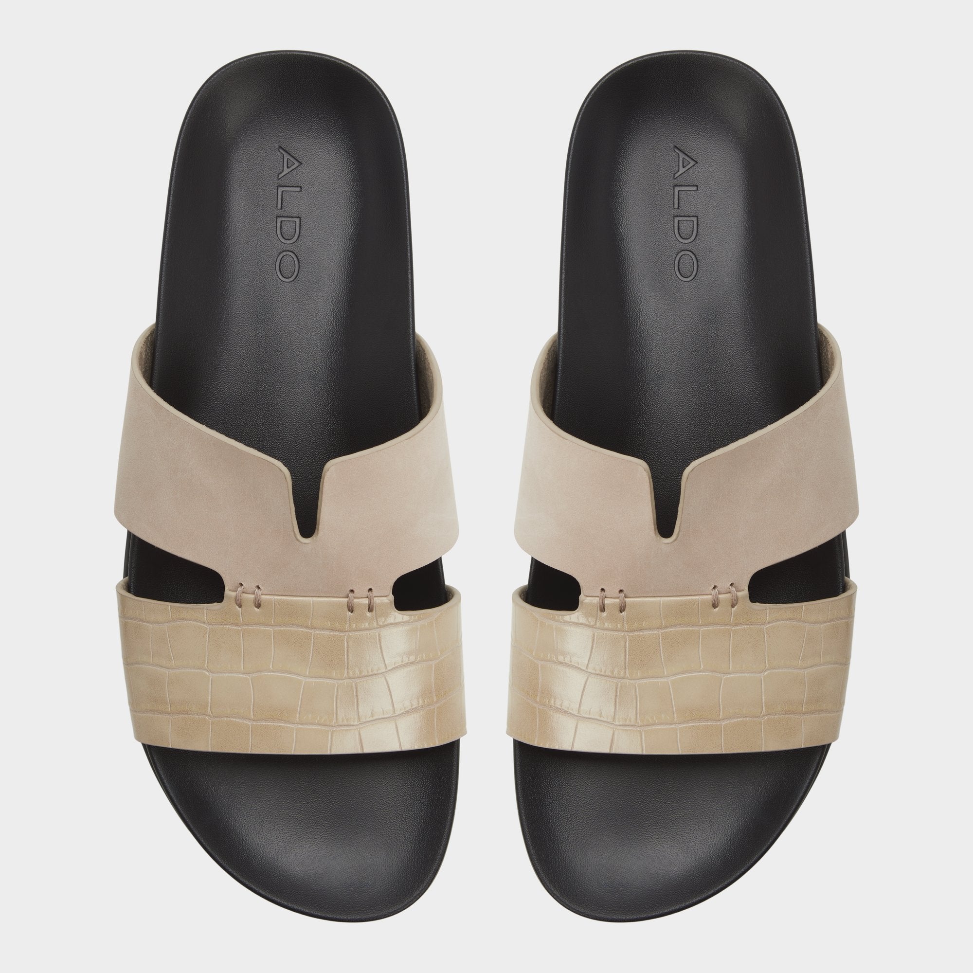 Marcelo in Taupe - Slide sandal