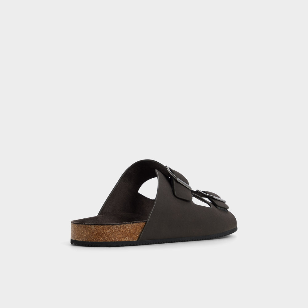 Agustin in Dark Brown - Slide sandal
