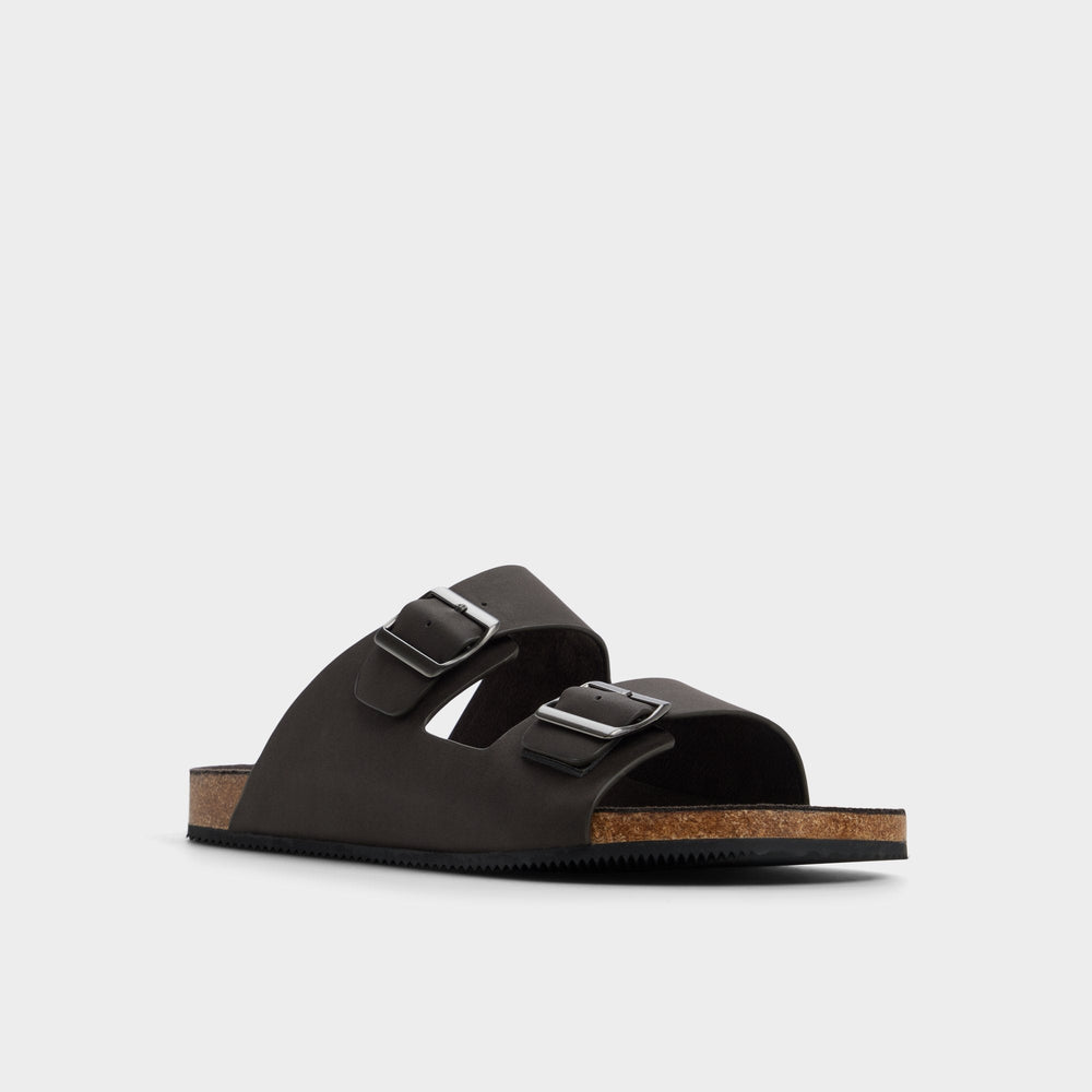 Agustin in Dark Brown - Slide sandal