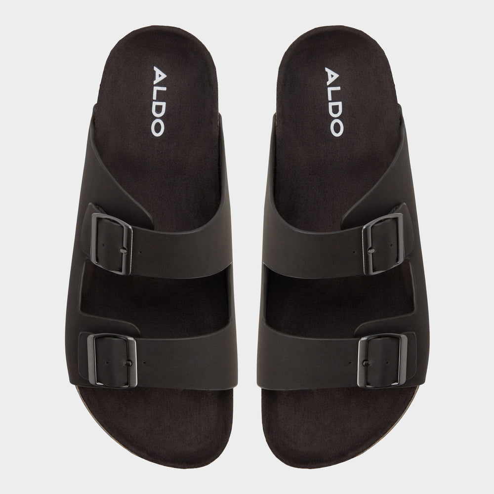Agustin in Dark Brown - Slide sandal