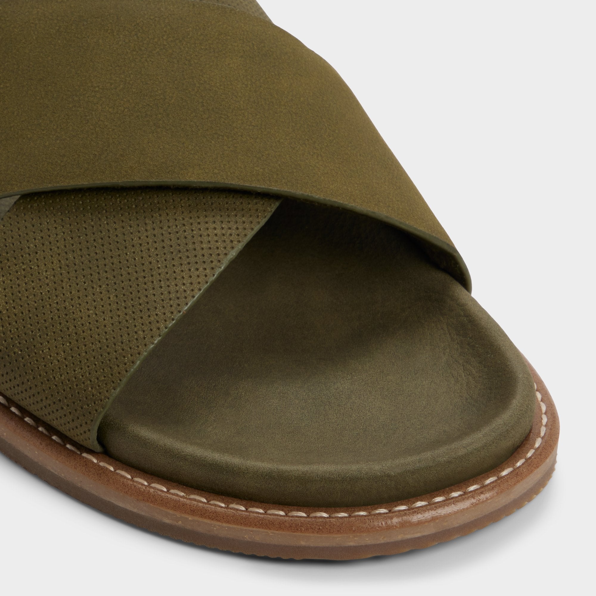 Marrin in Olive - Slide sandal