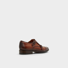 Axwell Cognac Men's Dress Shoes - Monkstrap loafer
