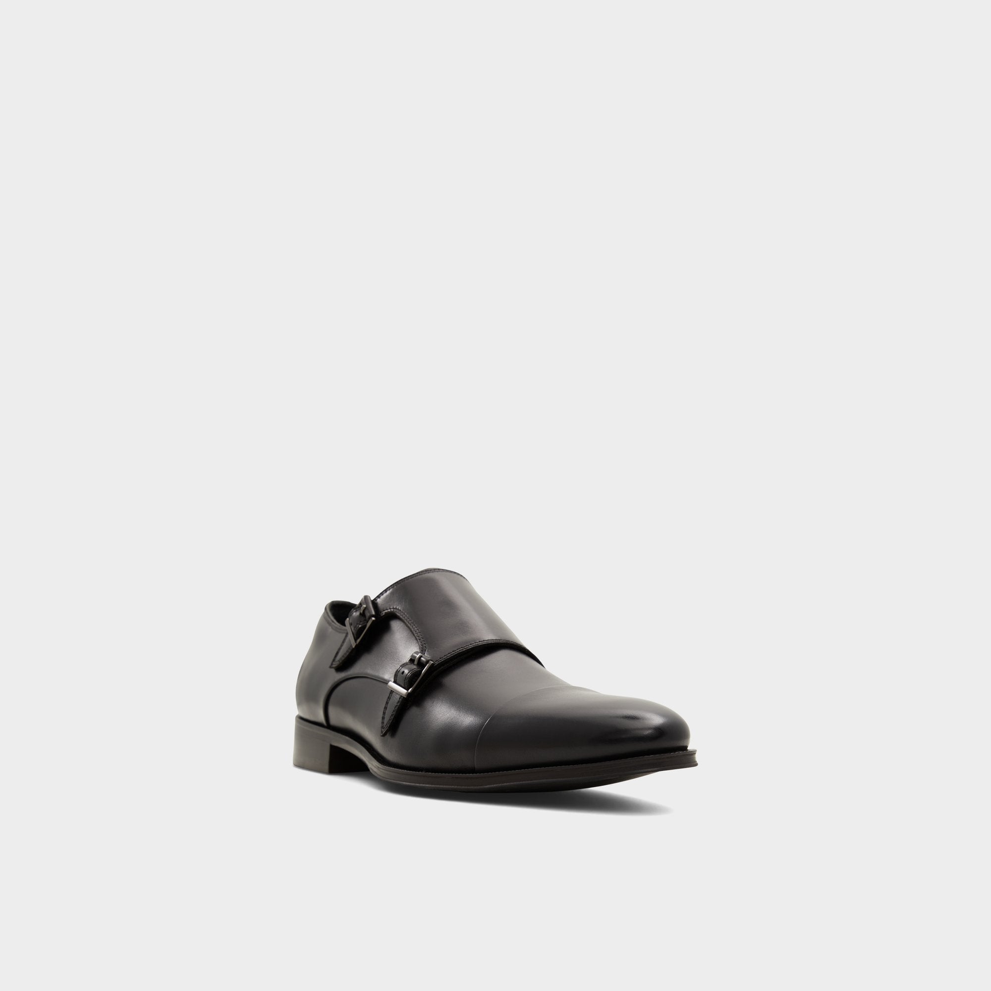 Axwell Black Men's Dress Shoes - Monkstrap loafer