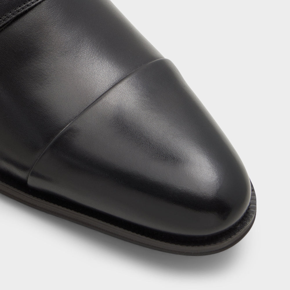 Axwell Black Men's Dress Shoes - Monkstrap loafer