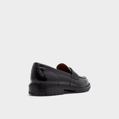 Aleris Black Men's Dress Shoes - Loafer Lug sole