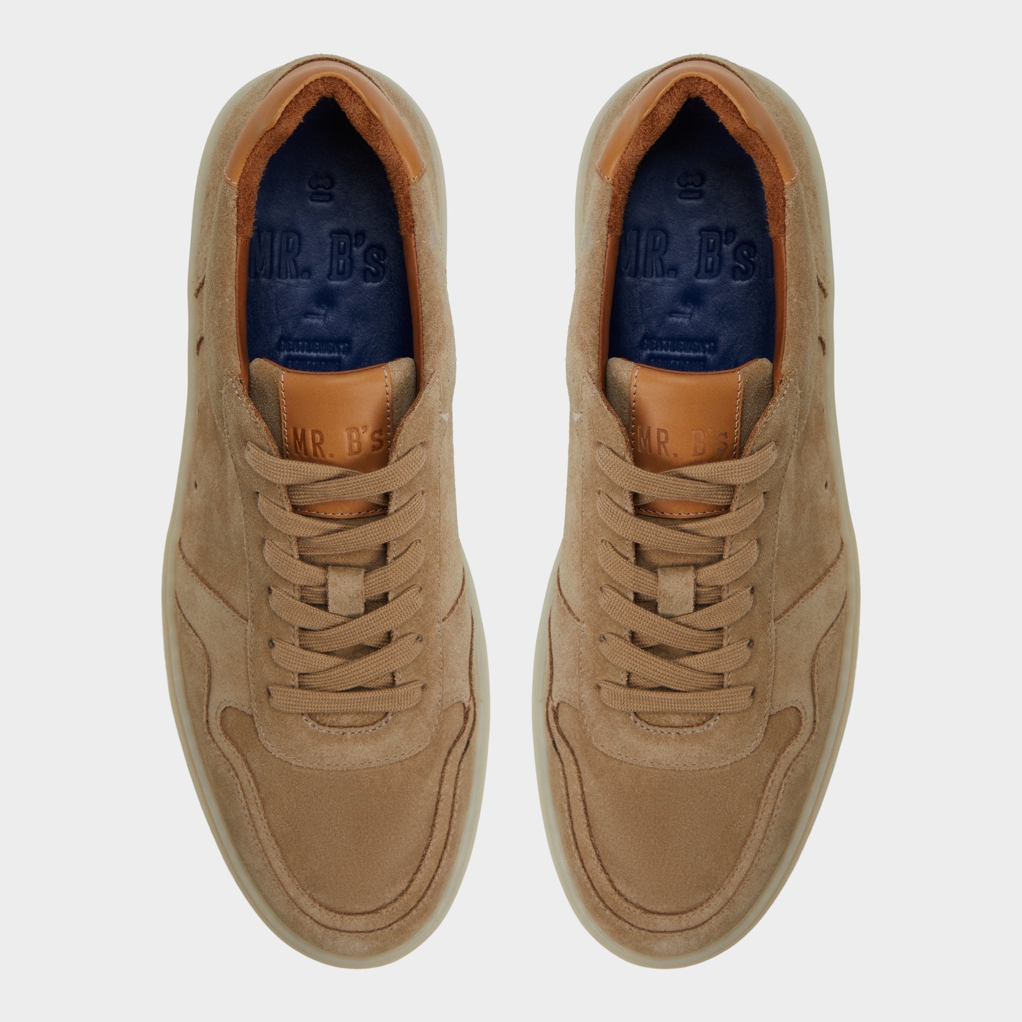 Cup sole Montie in Cognac - Low top sneaker