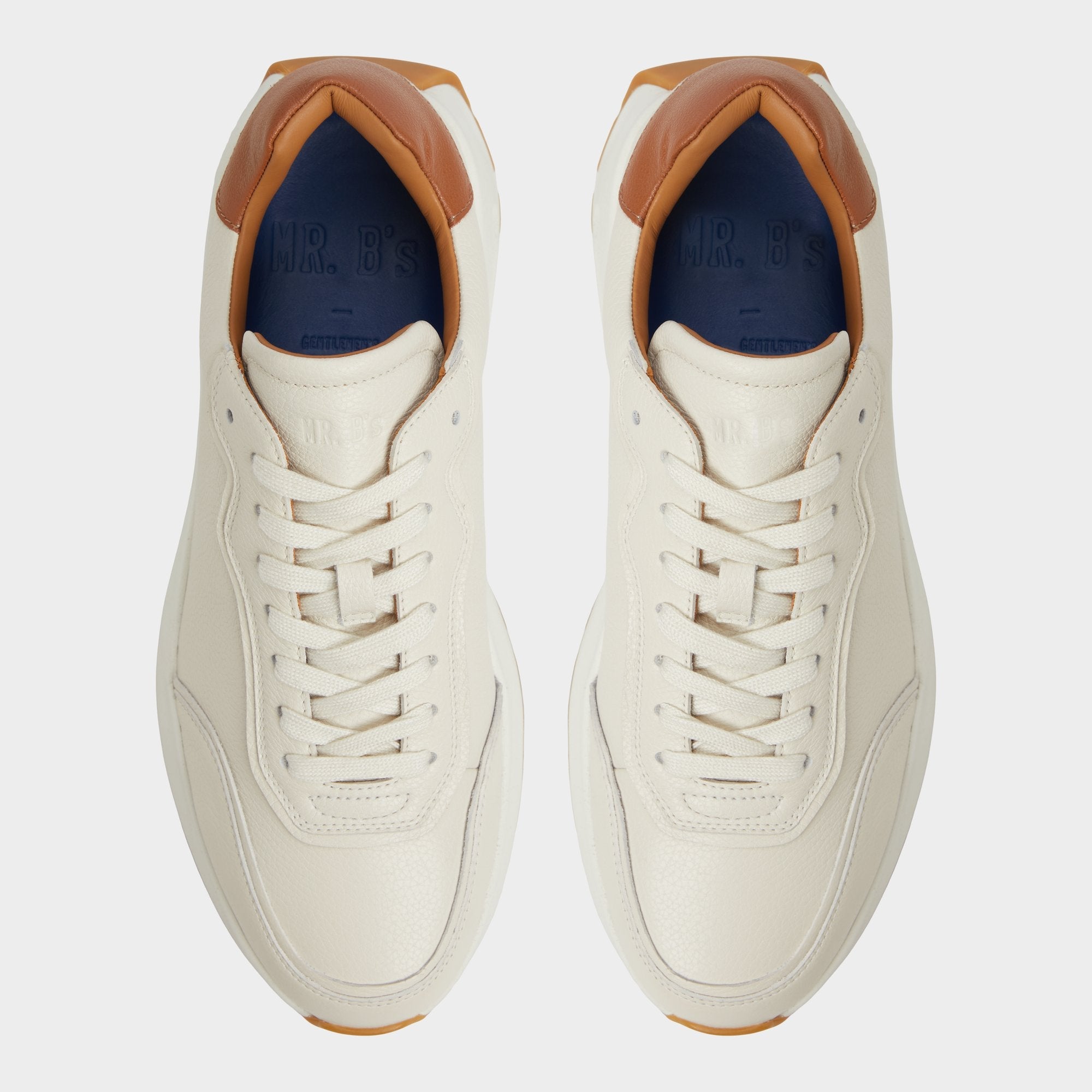 Alessio Ivory Men's Athletic sneakers - Jogger sneaker