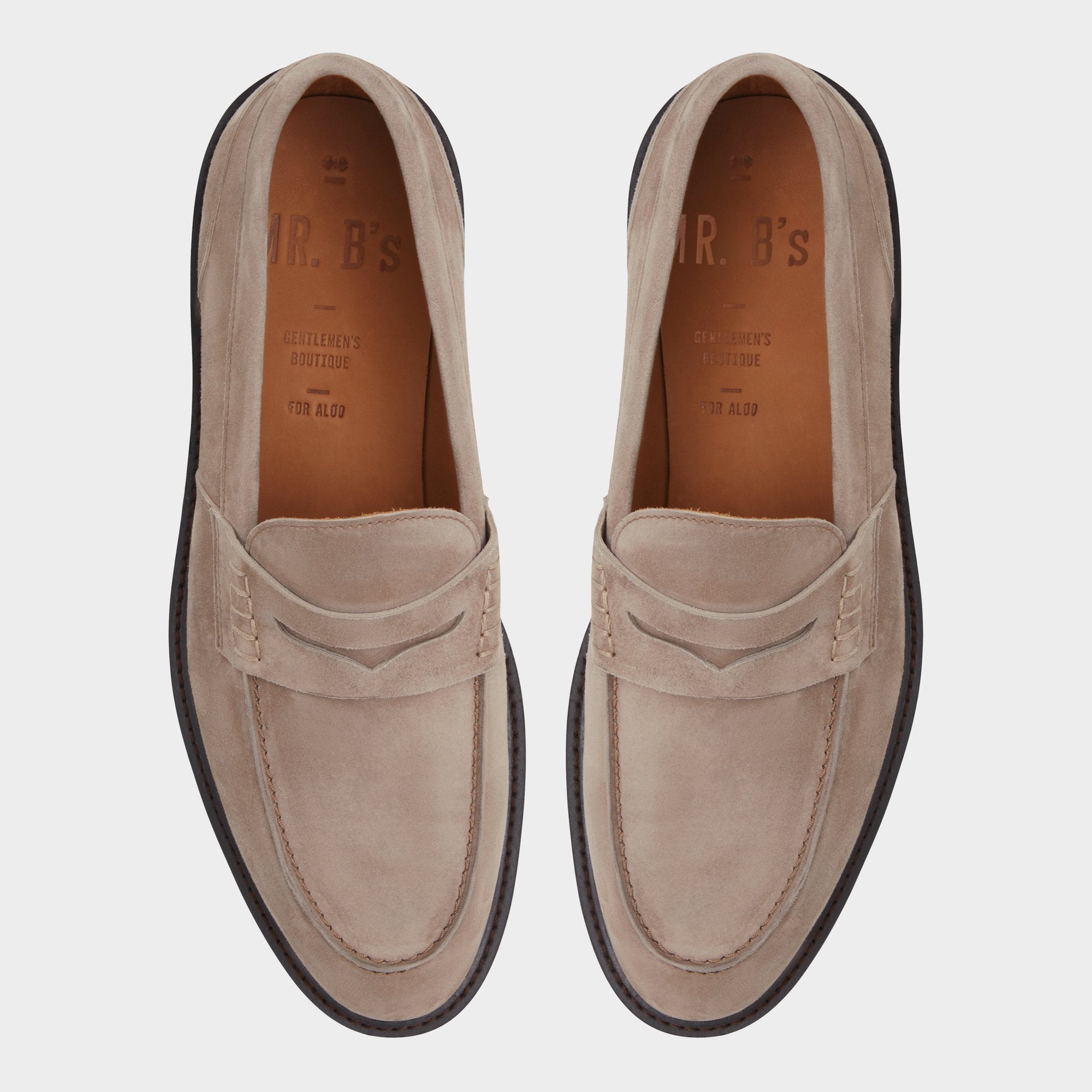 Aleris Brown Men's Dress Shoes - Loafer Lug sole